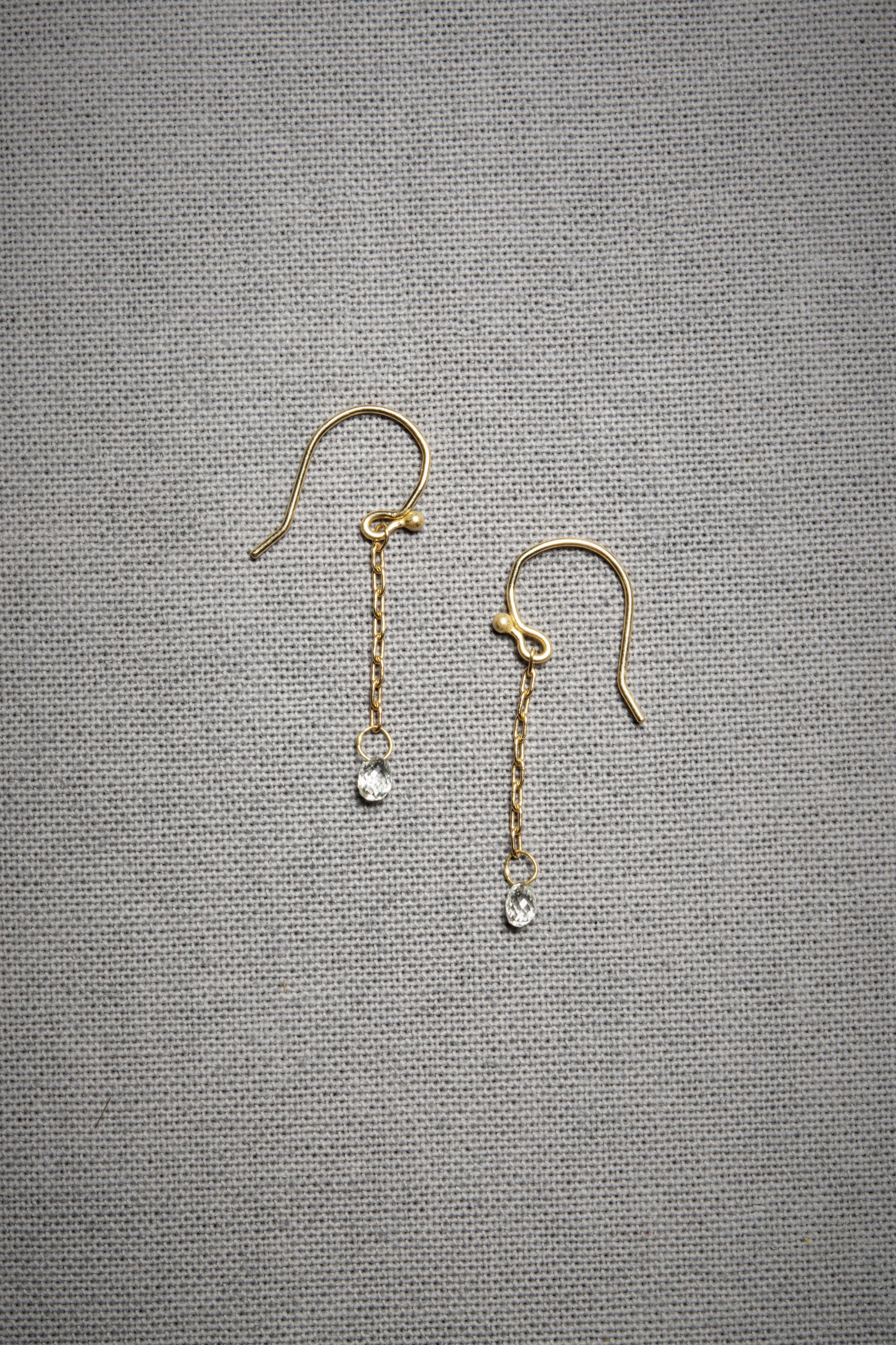 Diamond Briolette Drops