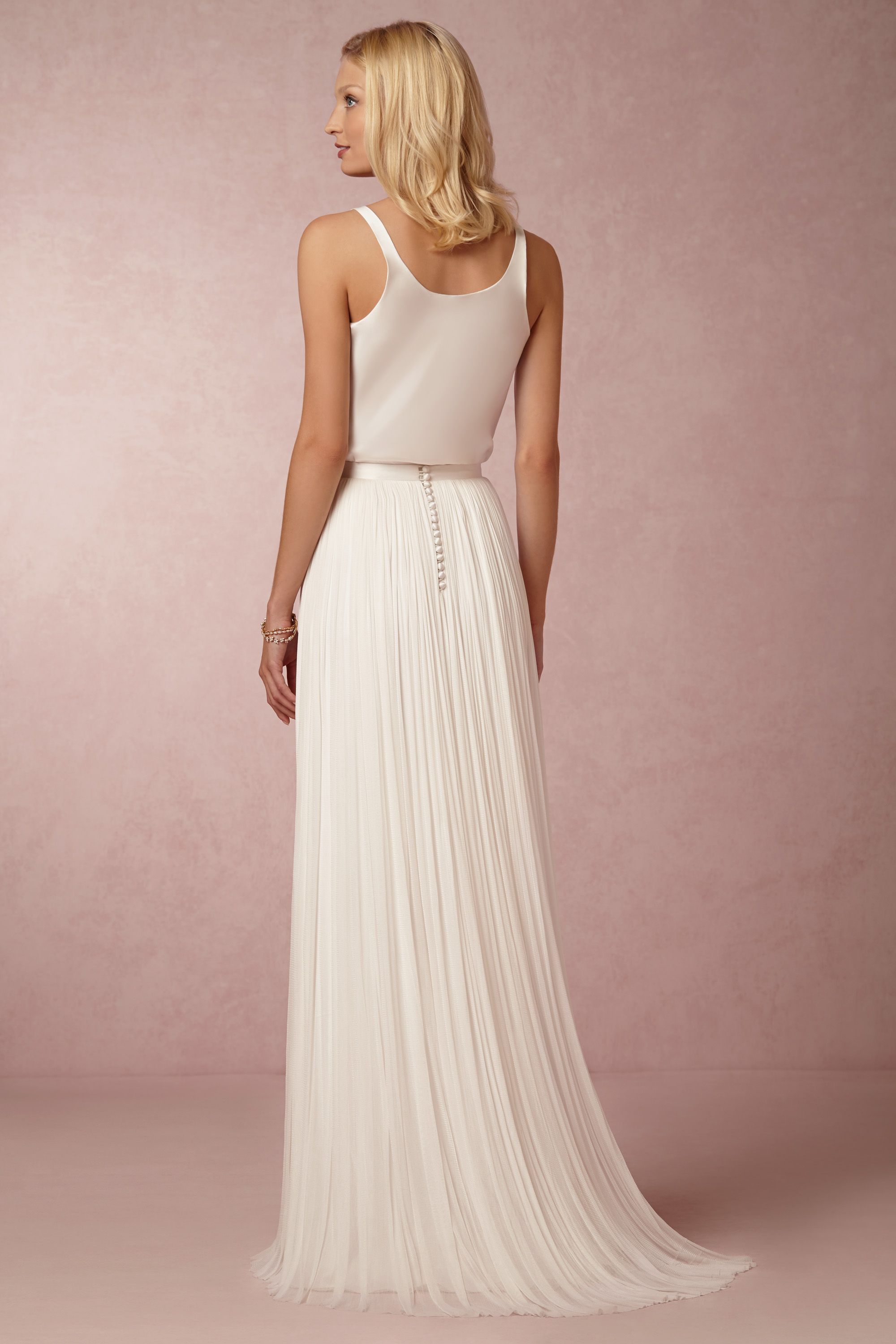 knee length dresses for ladies Bhldn Catherine Deane Robyn Gown