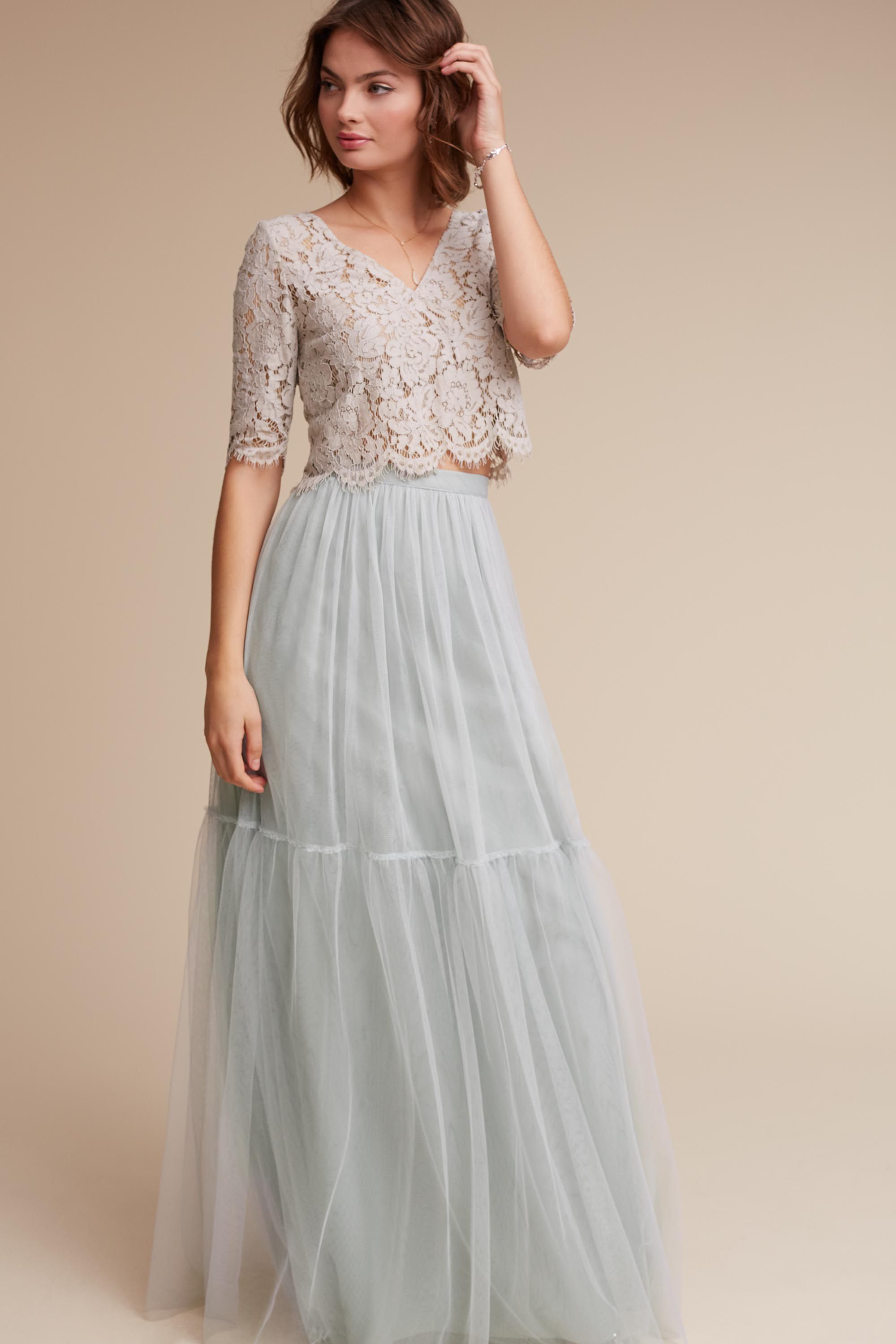 Wedding Taupe Bridesmaid Dresses lace bridesmaid dresses long short styles bhldn libby top blythe skirt