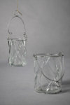 Dimpled Pane Candle Baskets Dimpled Pane Candle Baskets