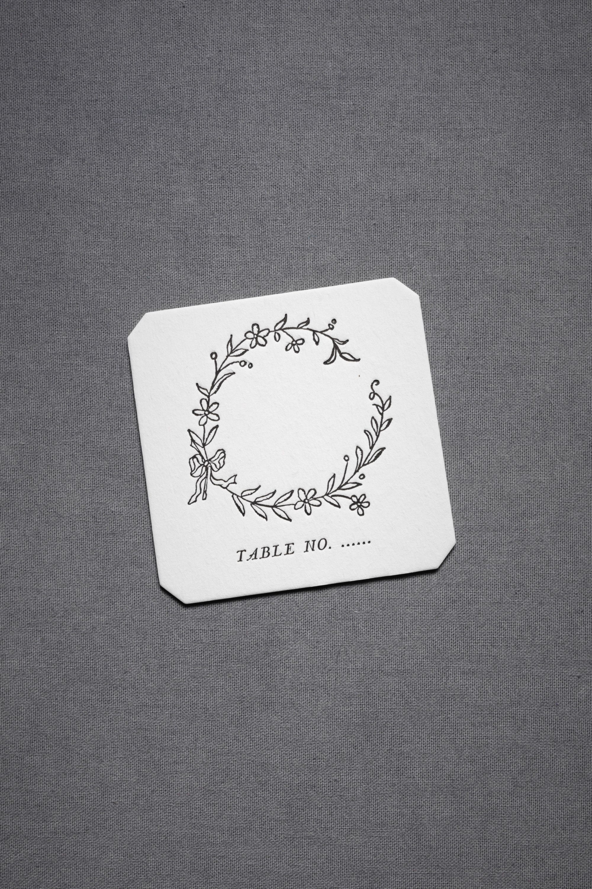 Hollyhock Place Cards (10)