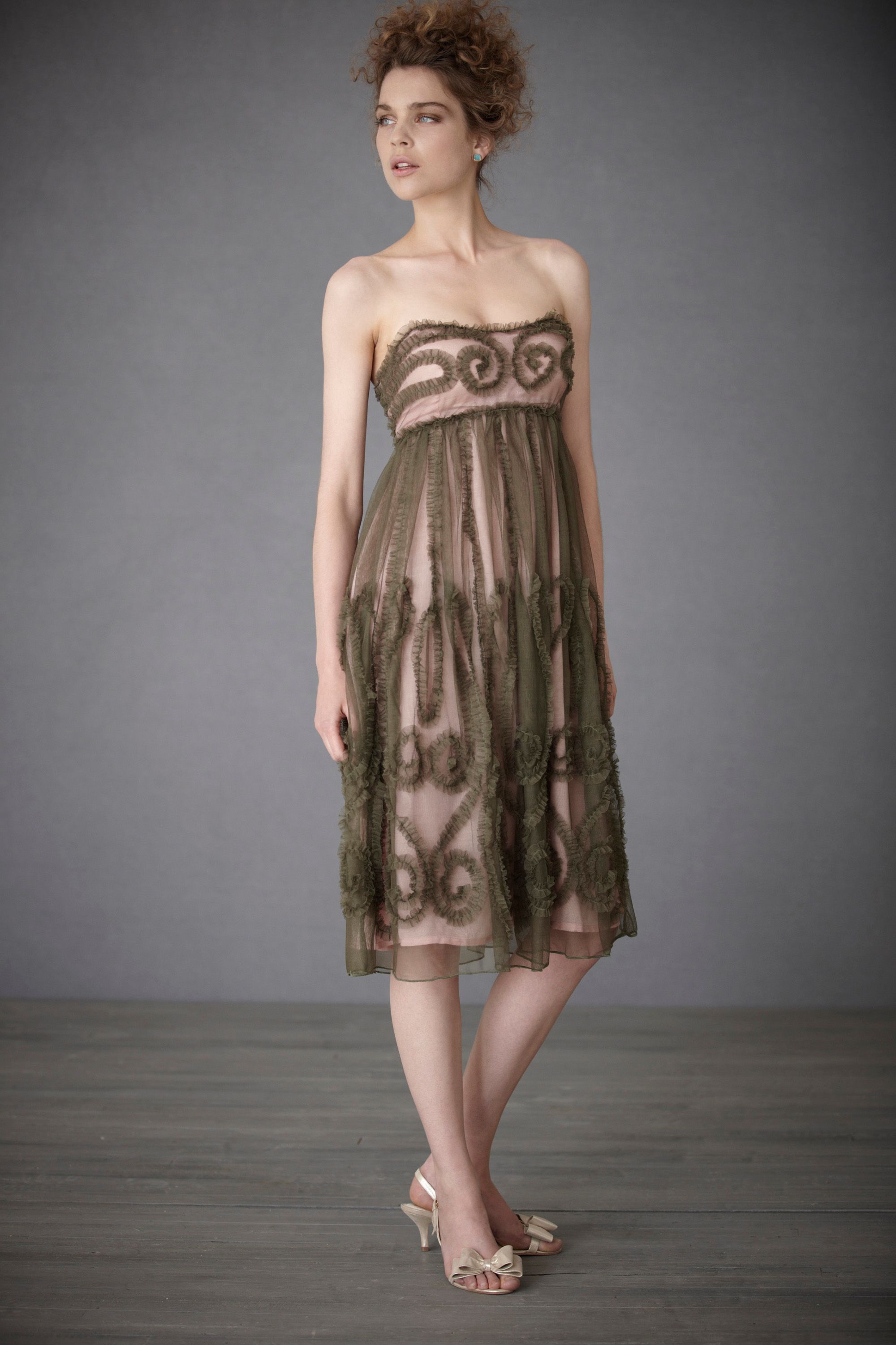 mist green dress