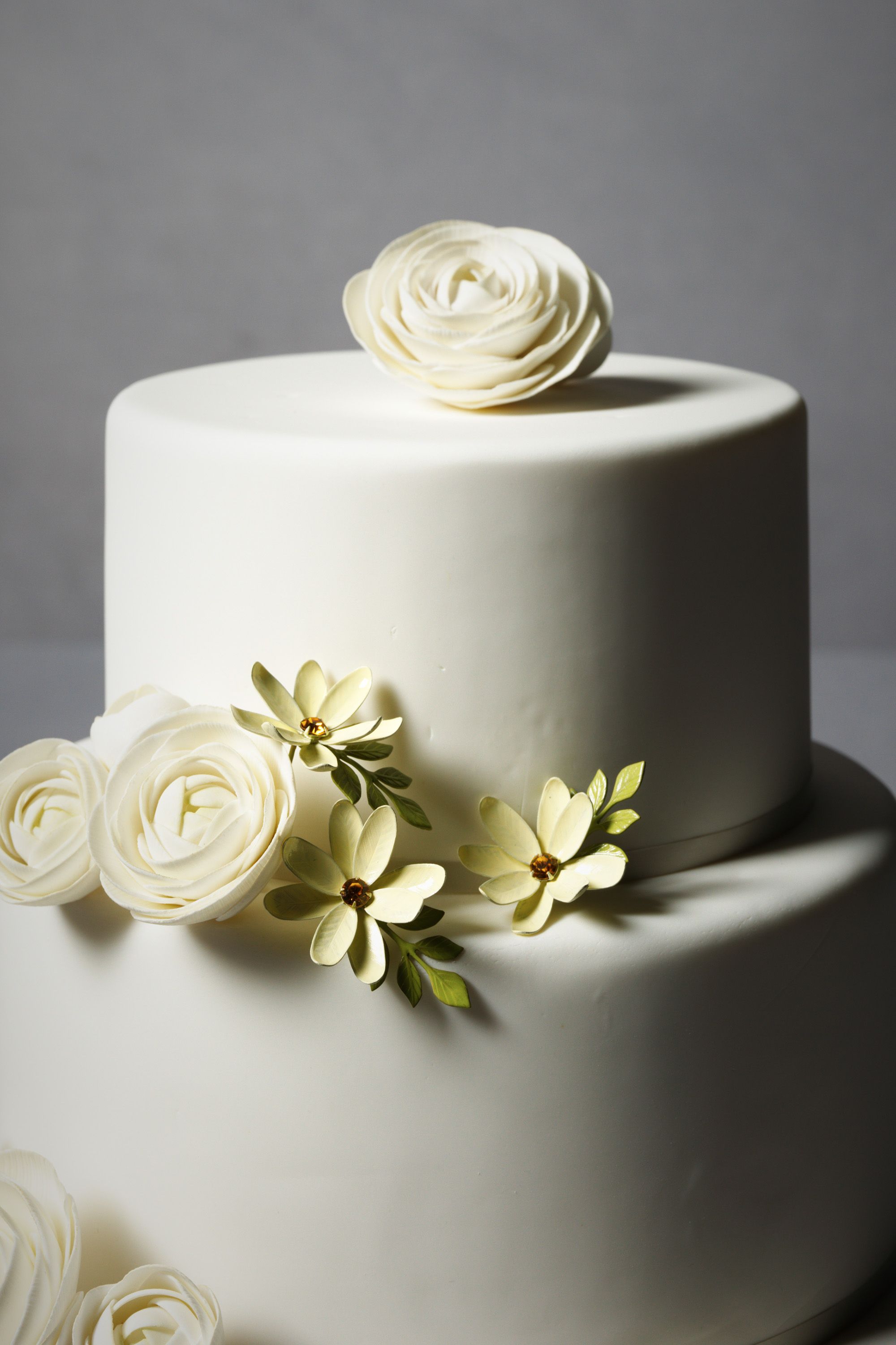 Studded Magnolia Cake Pins (3)