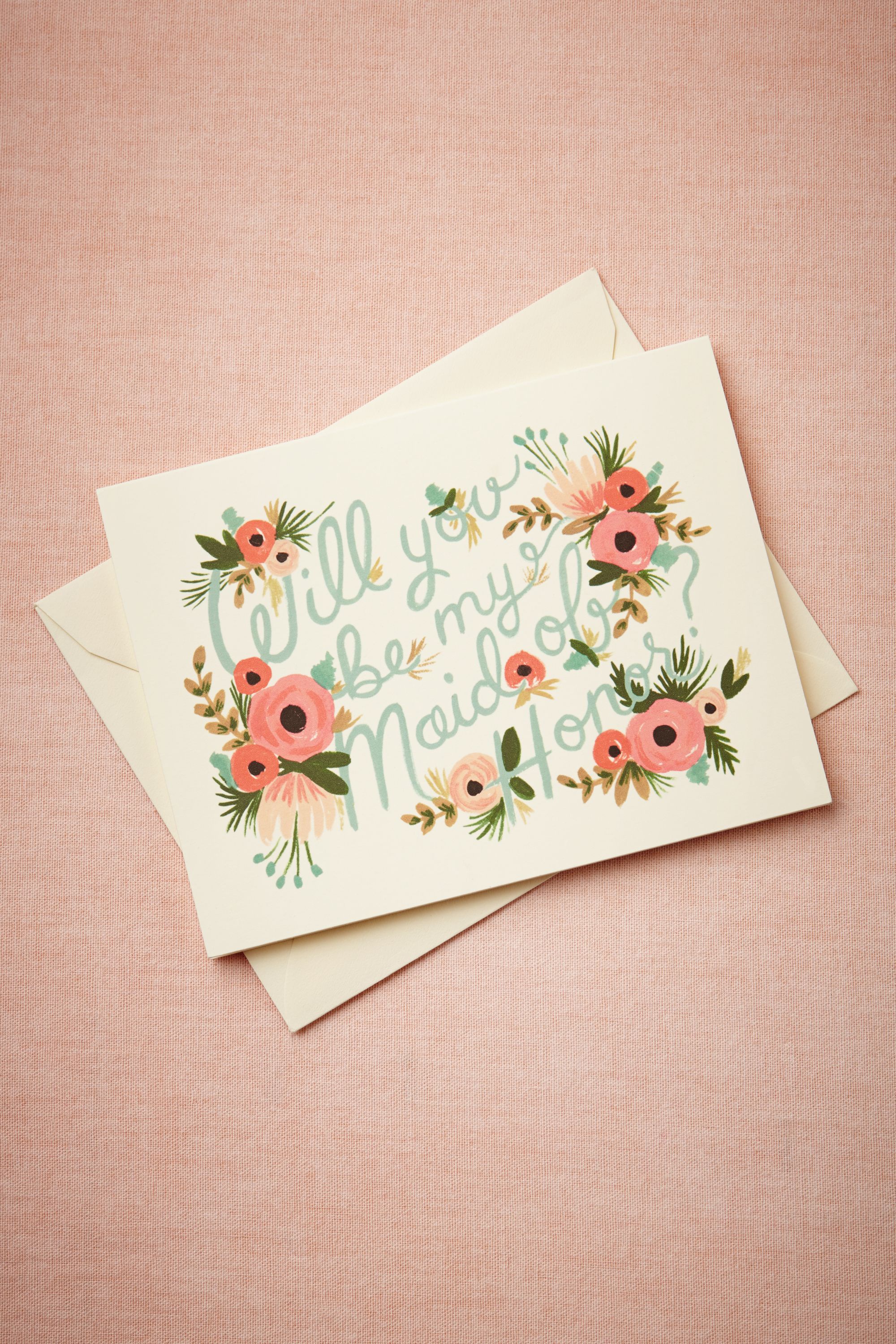 Blooming Maid of Honor Card