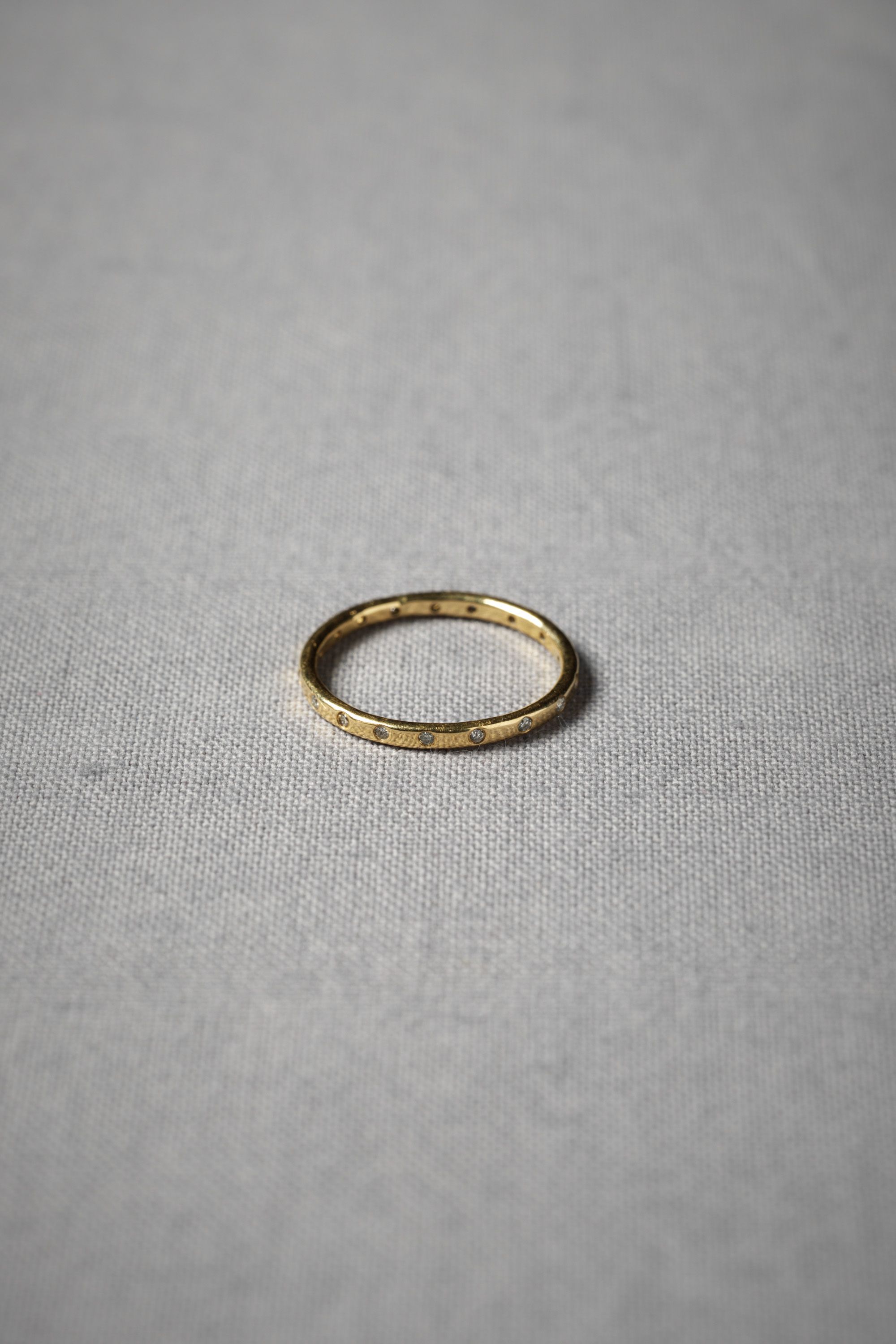 Diamond Dotted Eternity Band