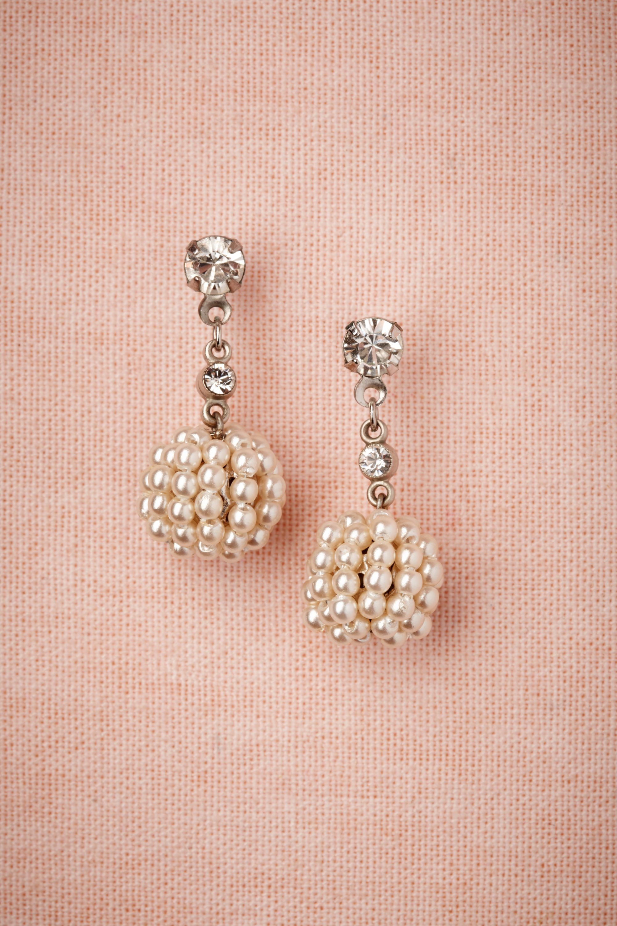 Golden Raspberry Earrings
