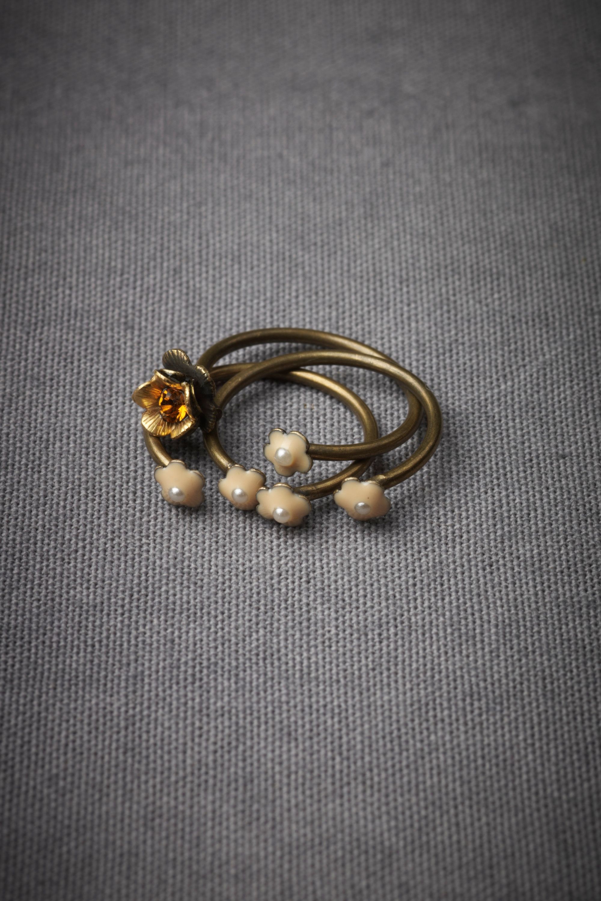 Endless Floret Stacking Rings