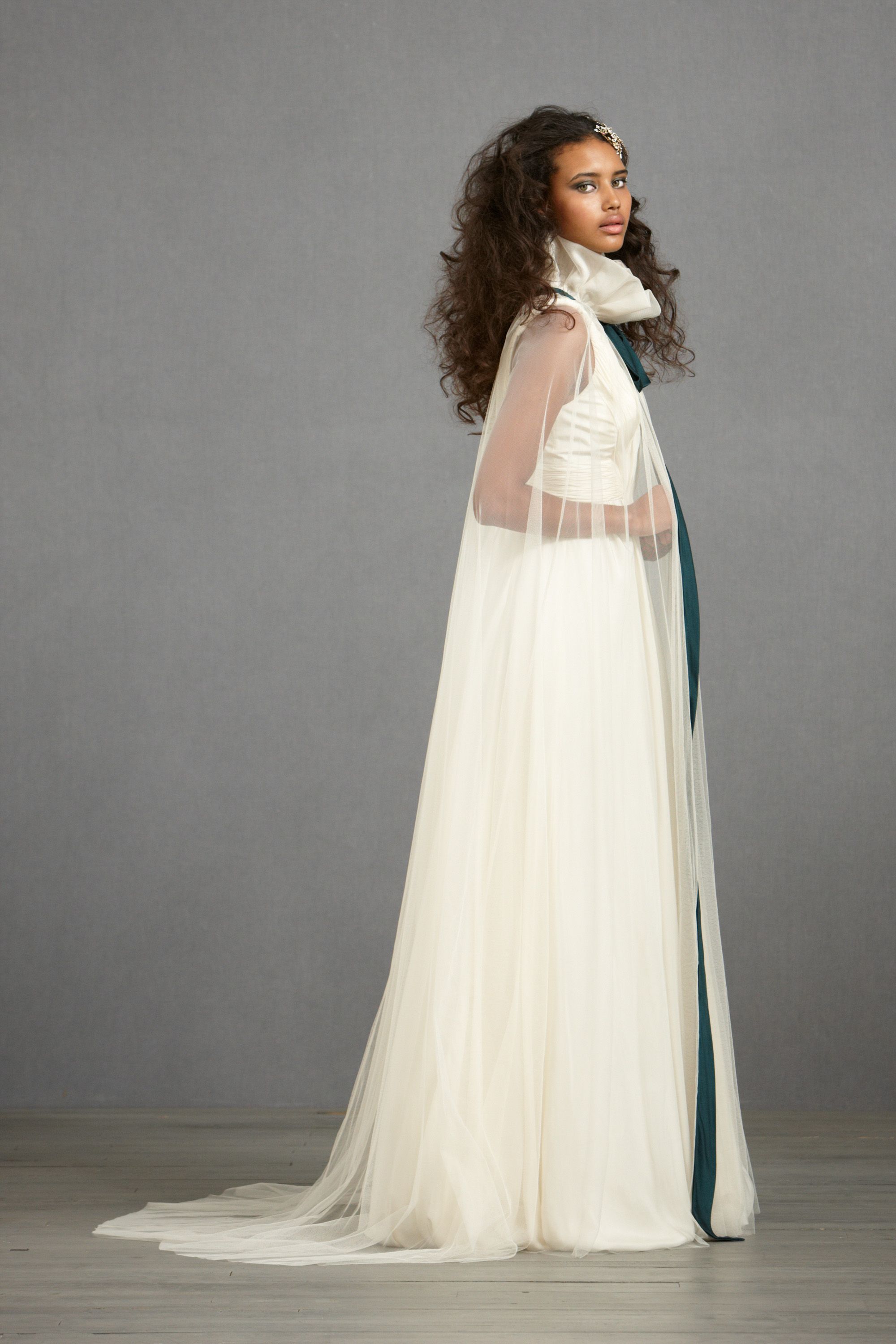 Conspicuous Cape in  SHOP Attire Cover-Ups at BHLDN :  bridal veil wedding high neck