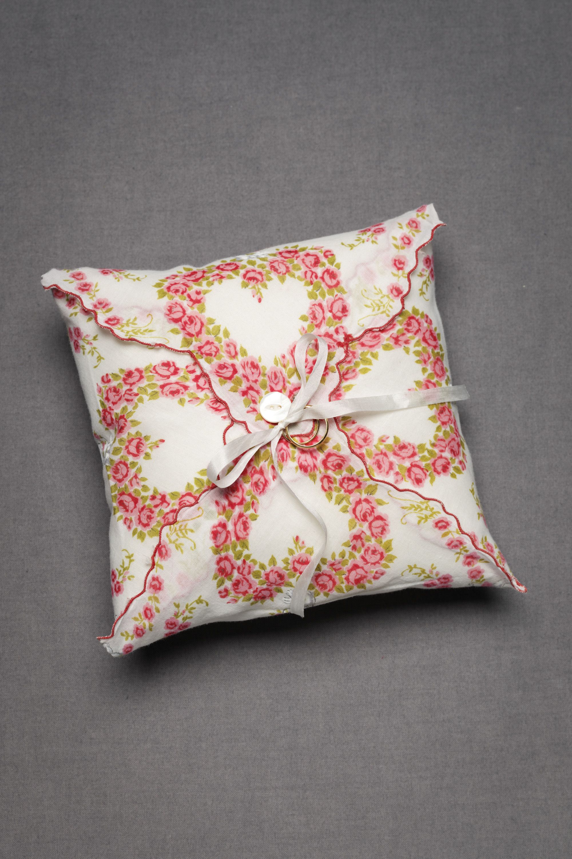 Tied-And-True Ring Pillow