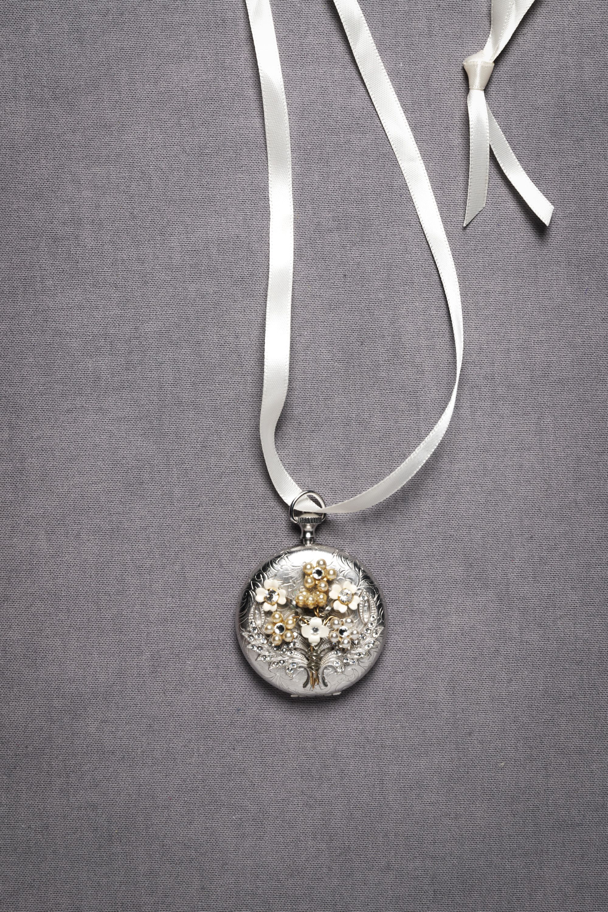Winged Bouquet Locket