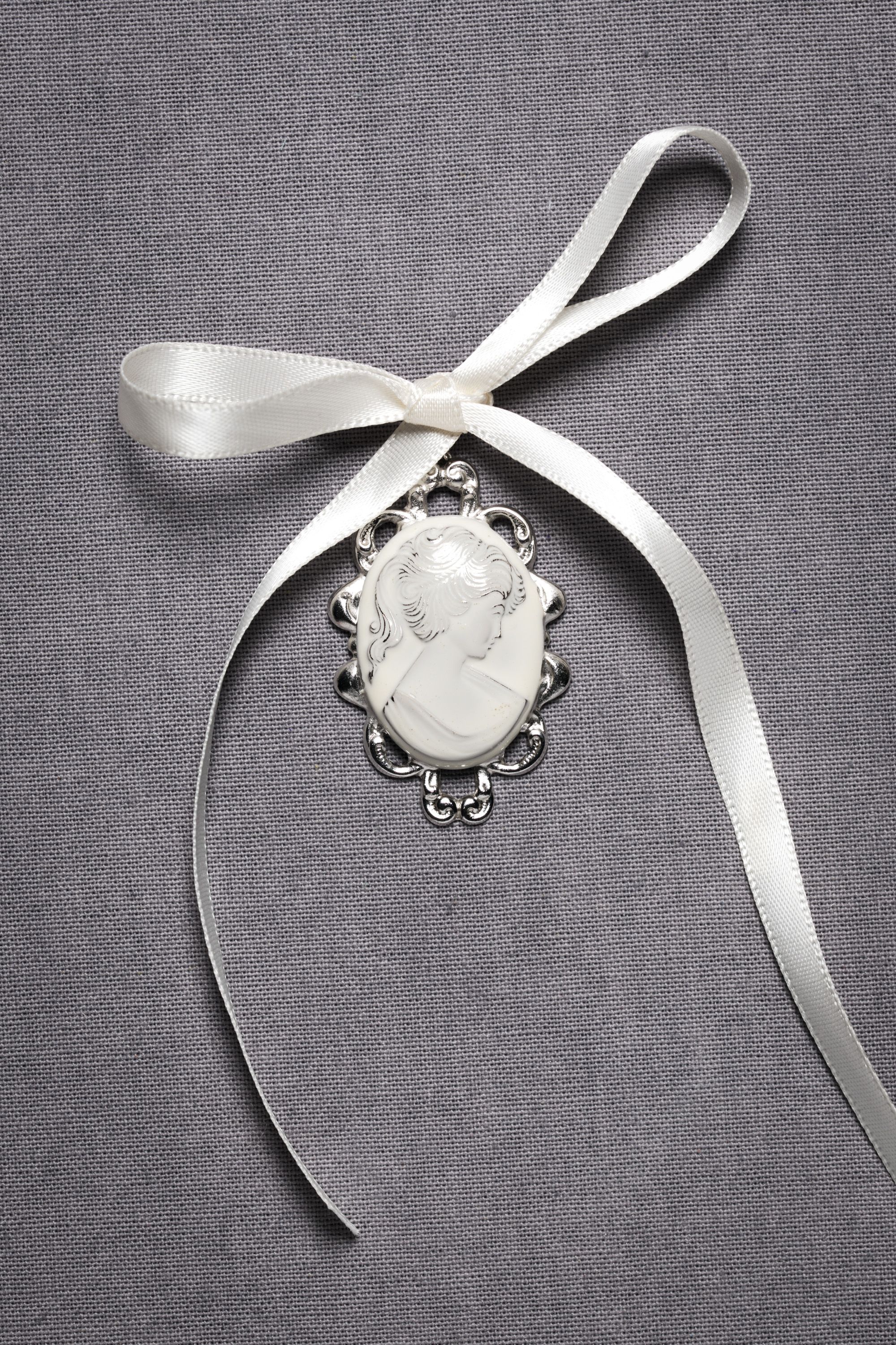 Enameled Cameo Charm