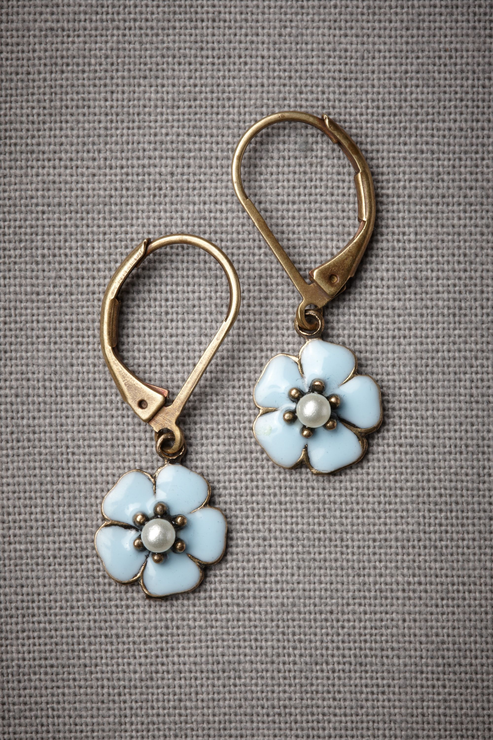 Bachelor’s Button Earrings