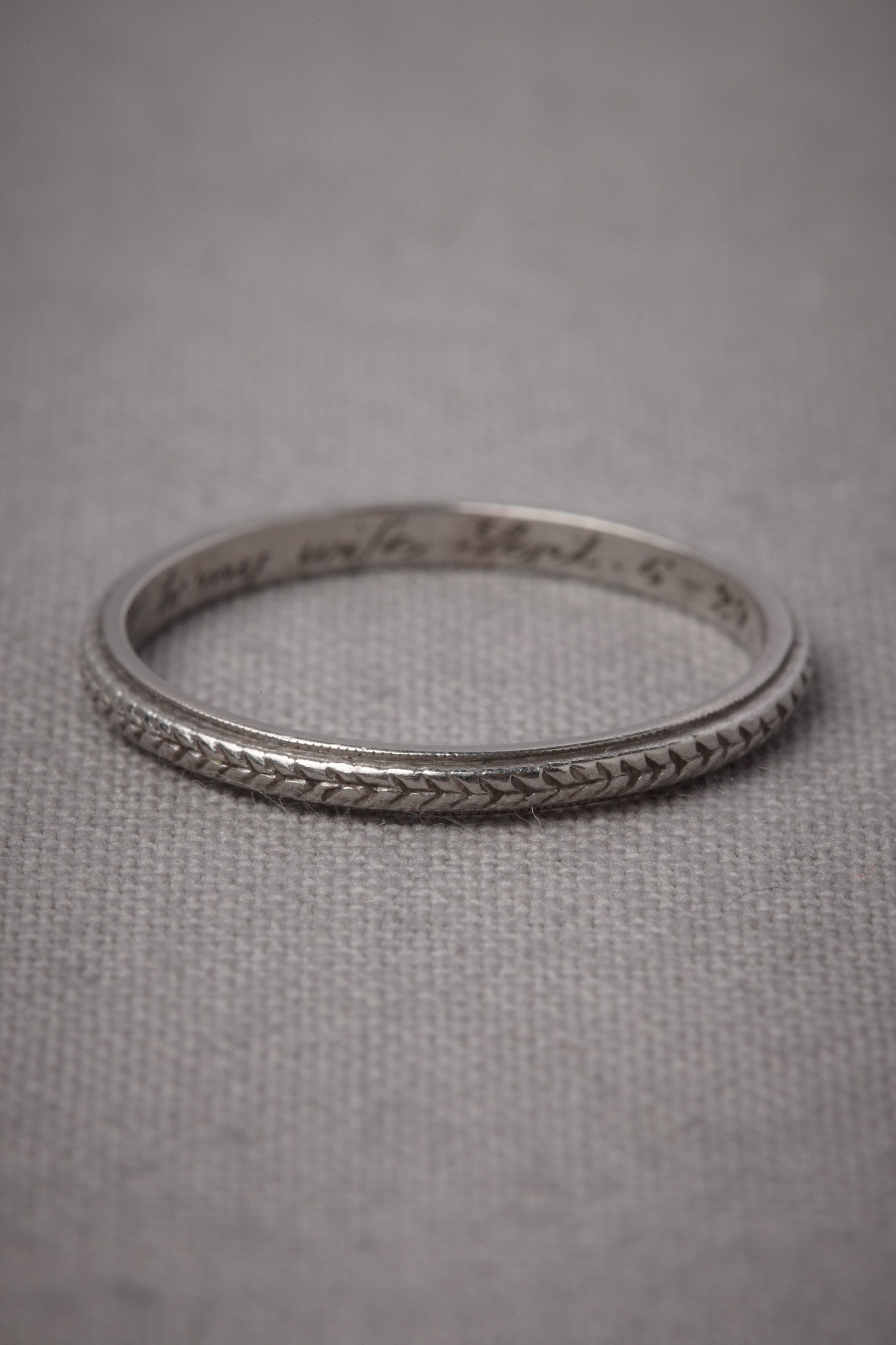 Plaited Platinum Ring