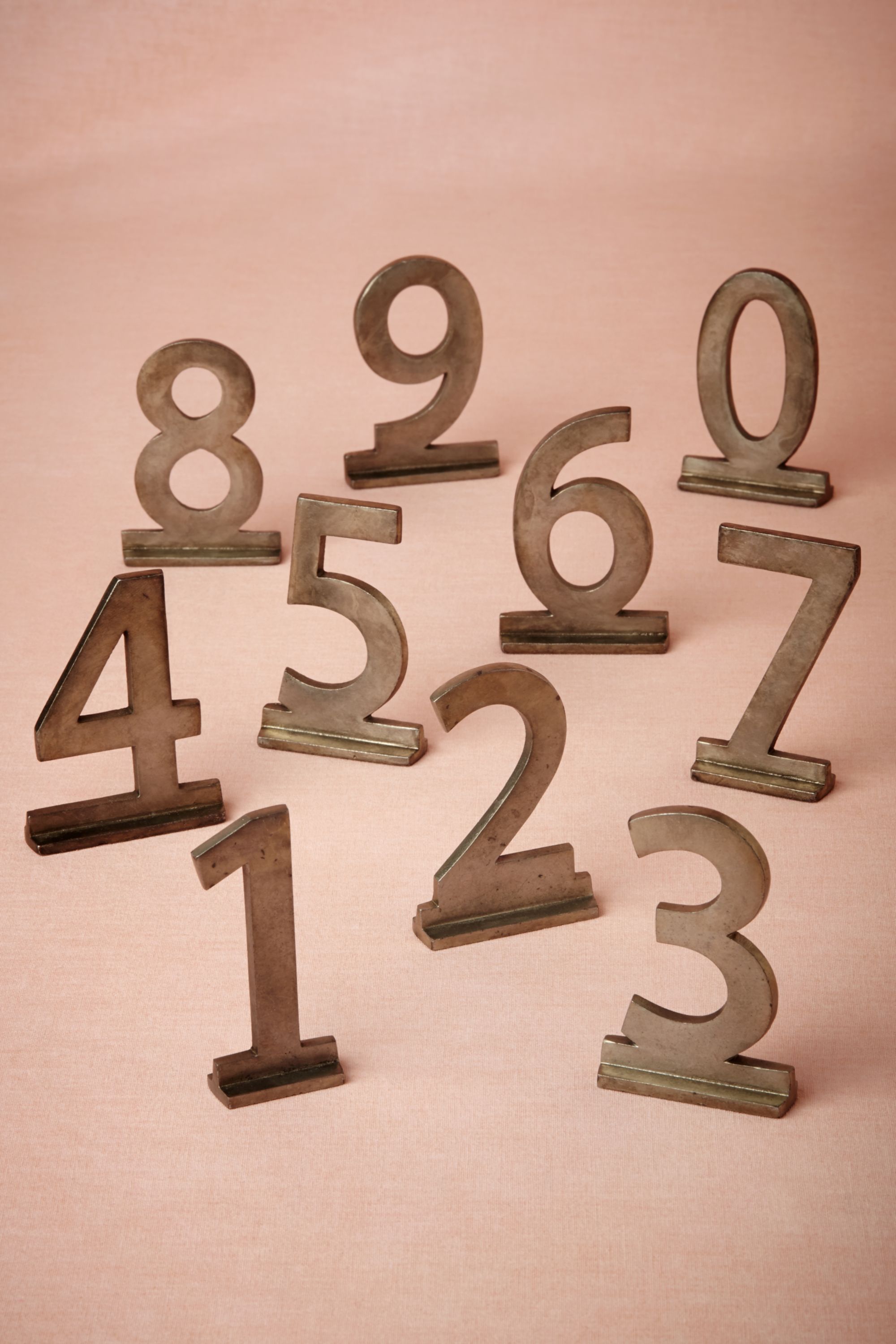 Sans Serif Zinc Numbers
