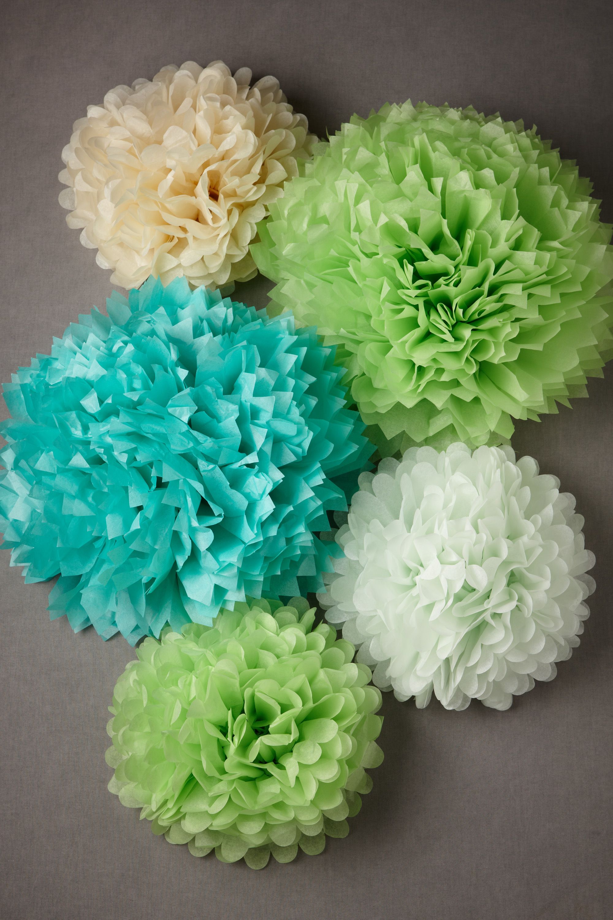 Papered Pom Set (5)