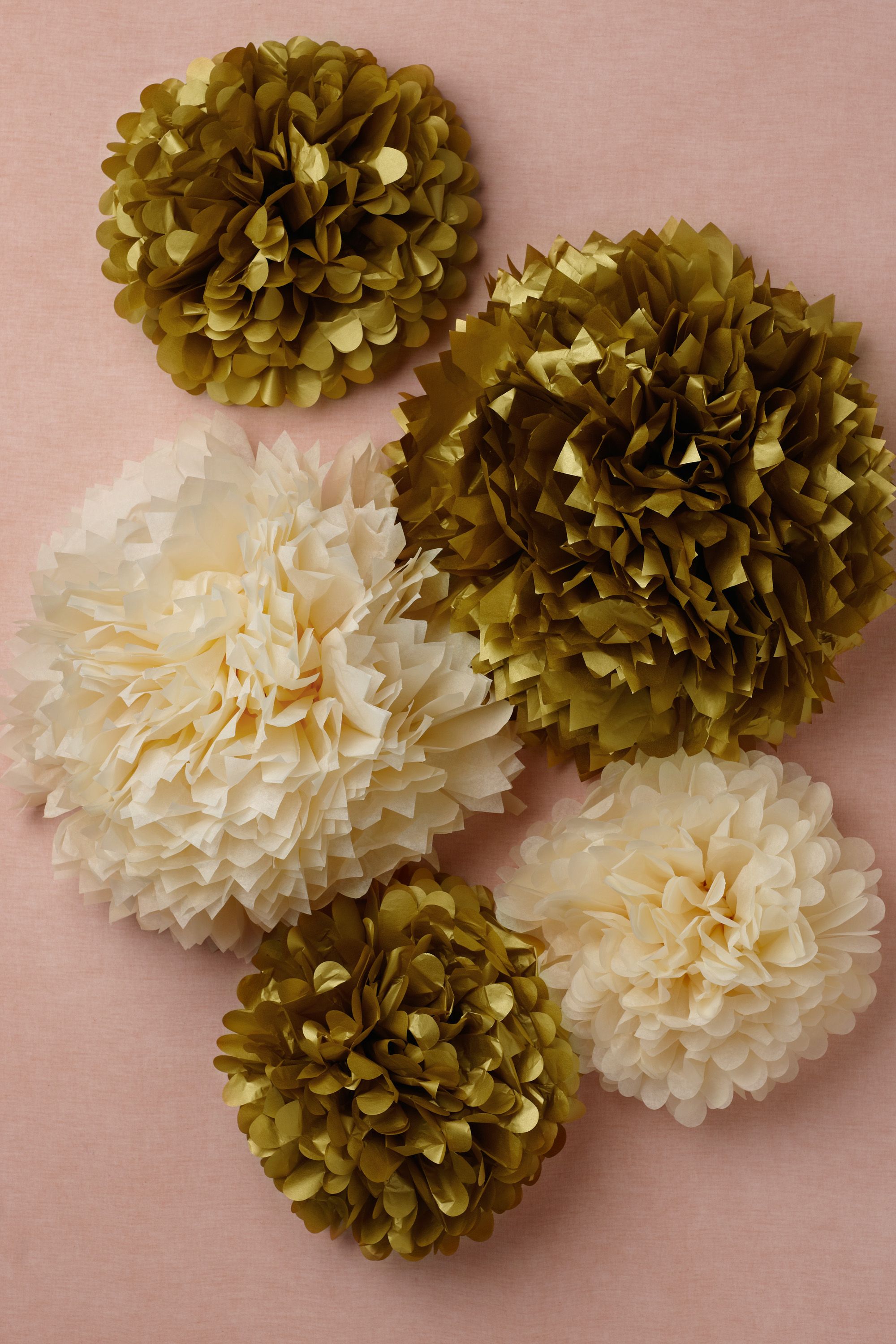 Papered Pom Set (5)
