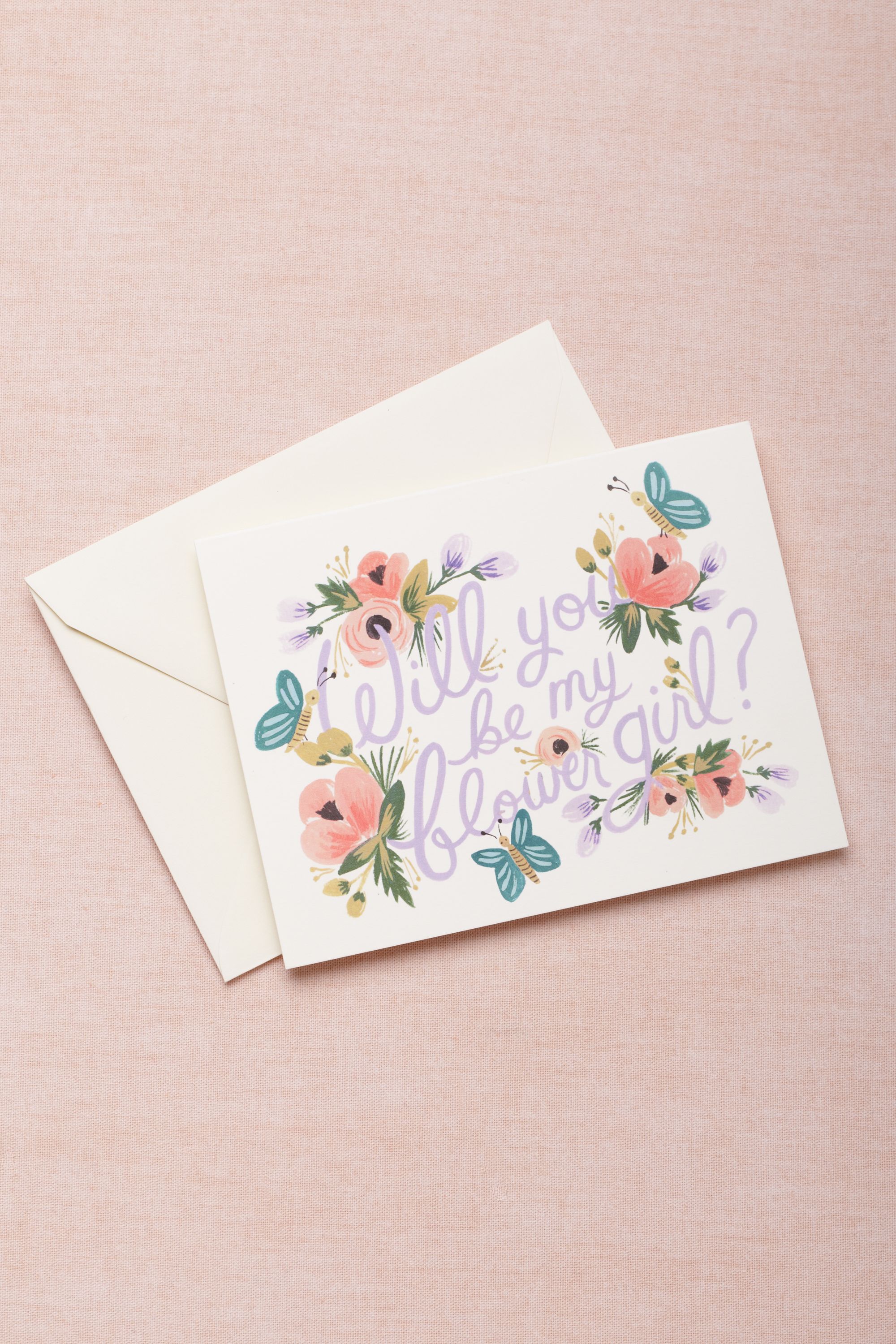 Blooming Flower Girl Card