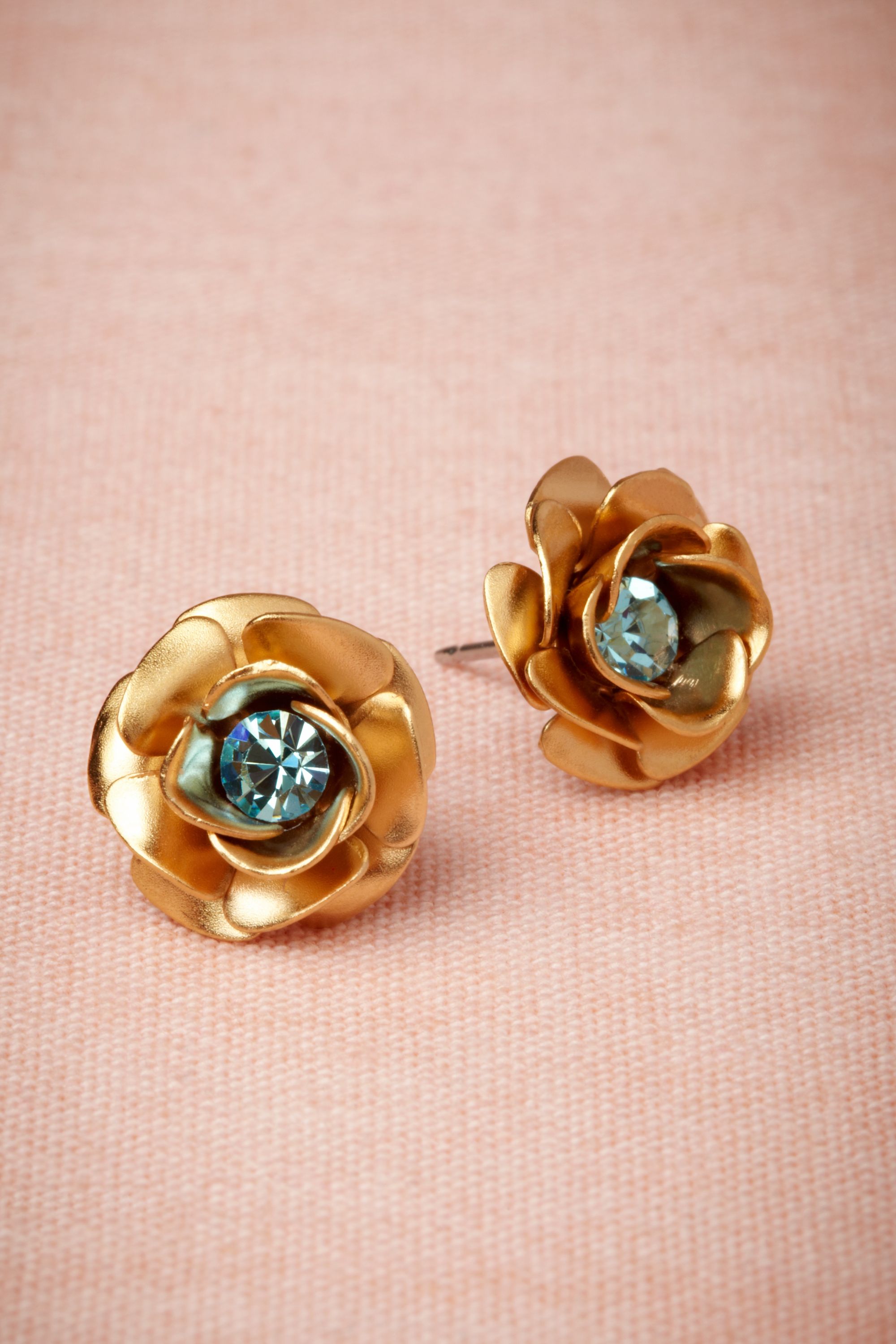Golden Rose Earrings