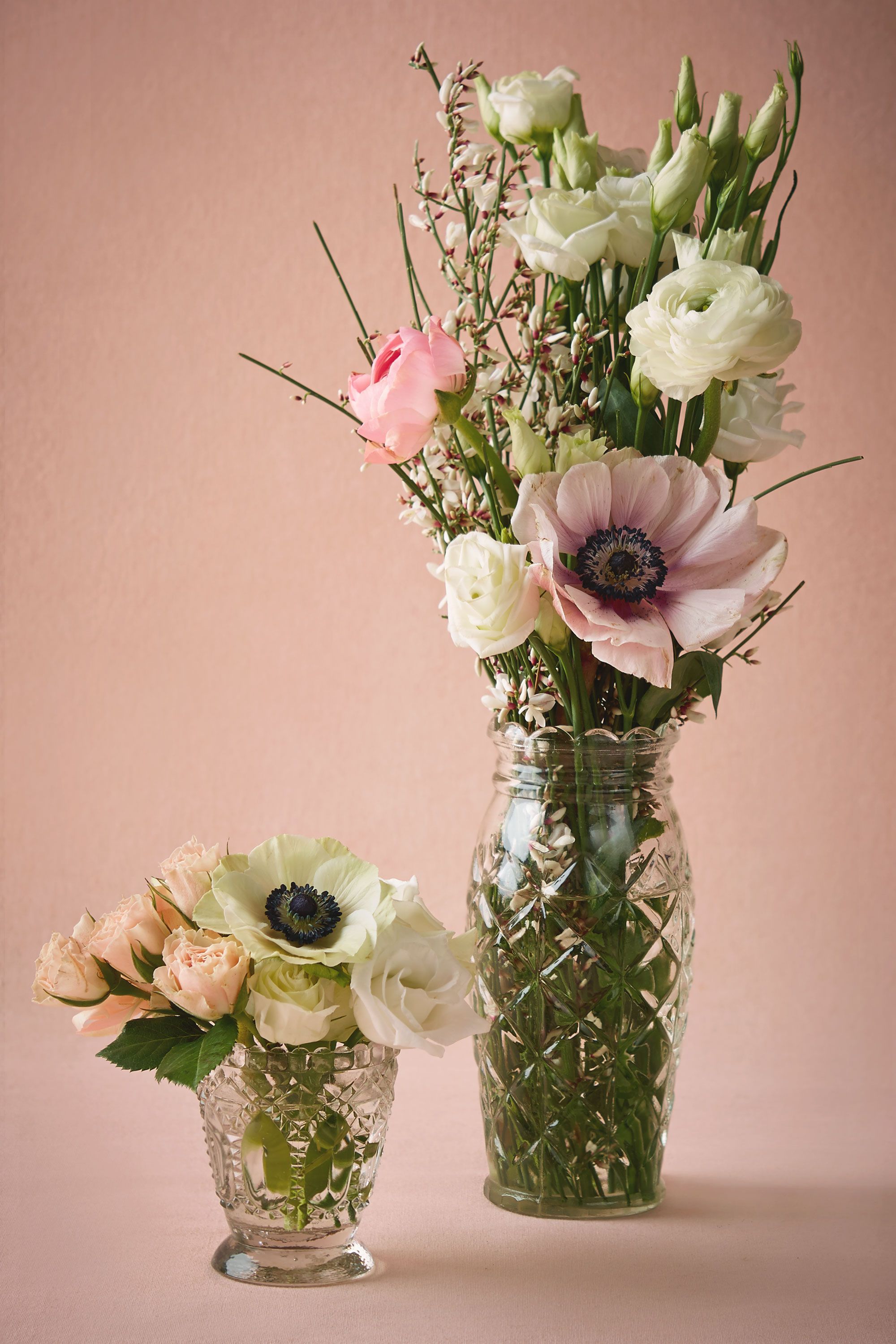 Transparent Argyle Vases