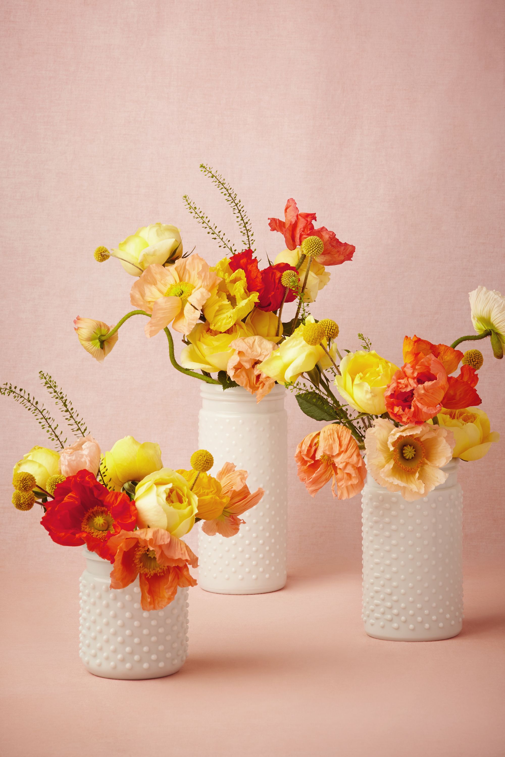 Milk Glass Hobnail Jars