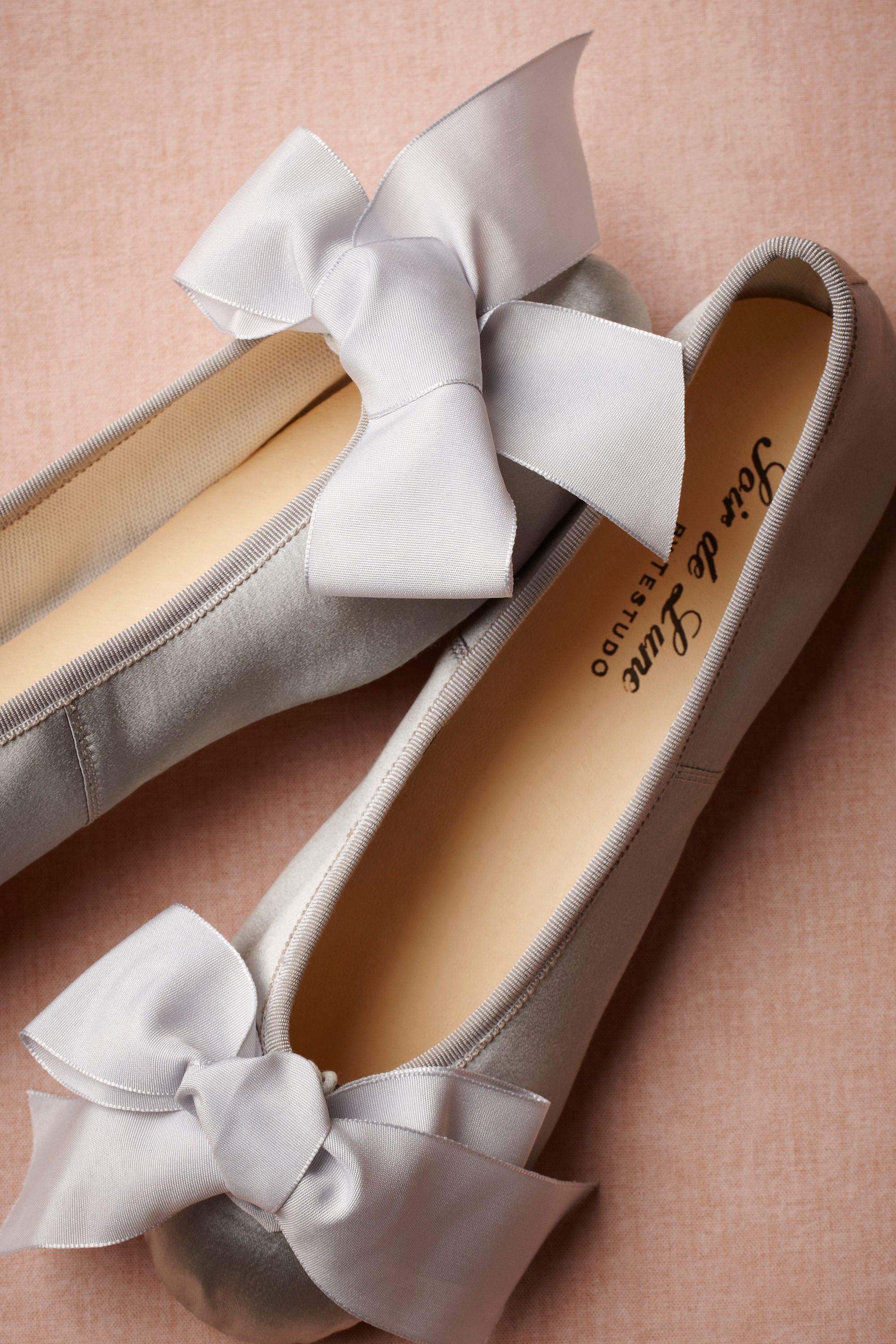 satin ballerina flats