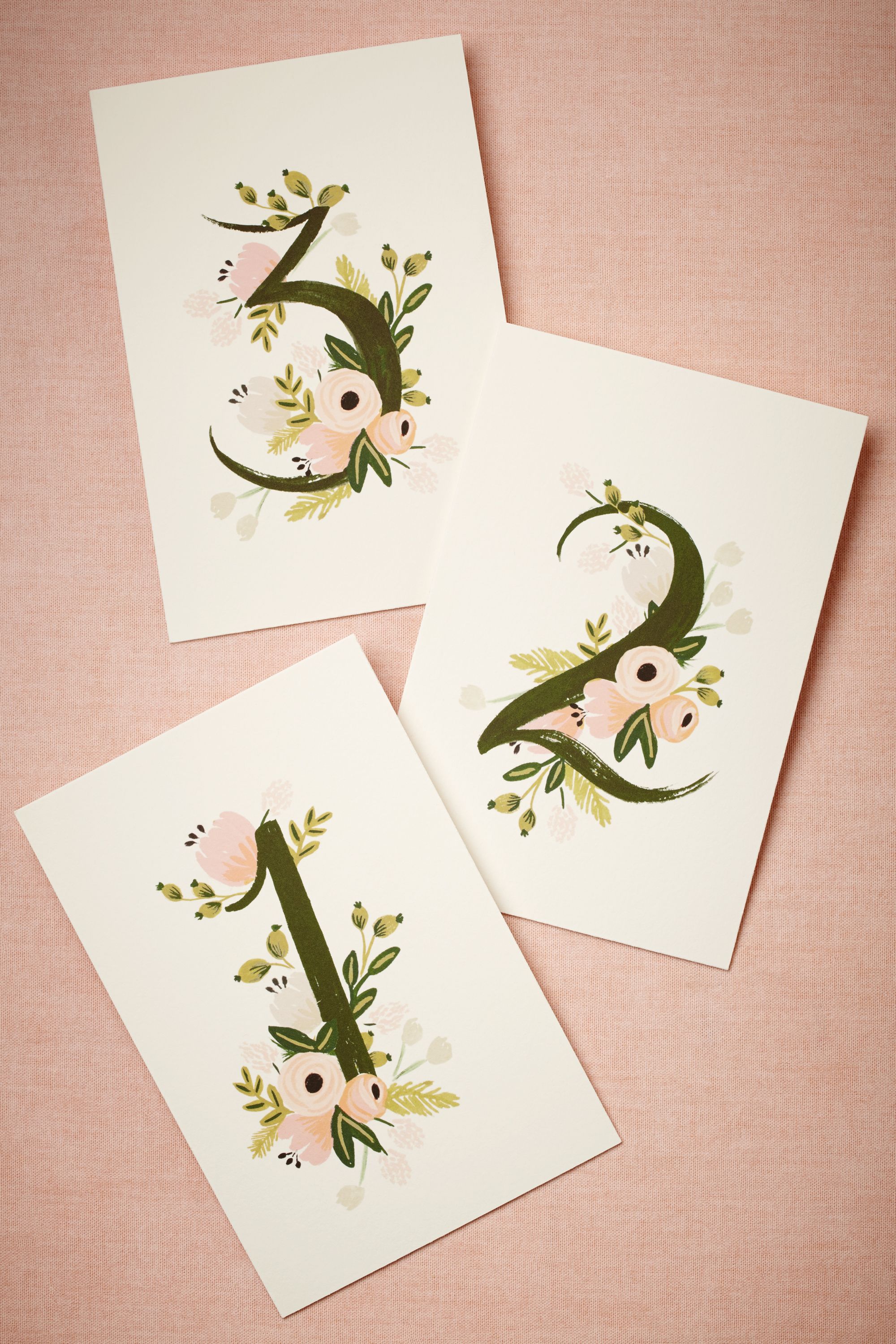 Floravine Table Numbers