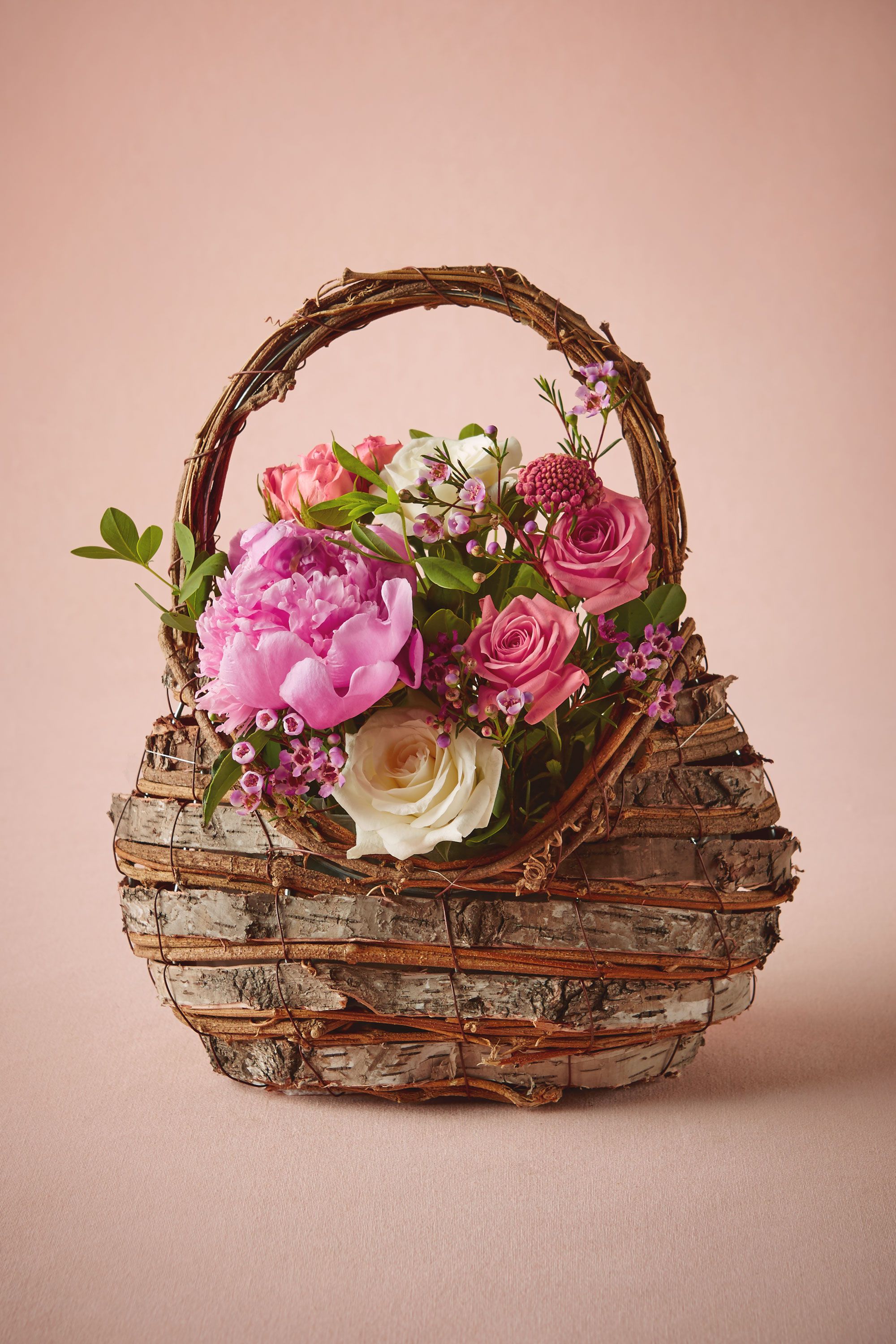 Wedding Flower Girl Baskets woodland flower girl basket in bhldn natural bhldn