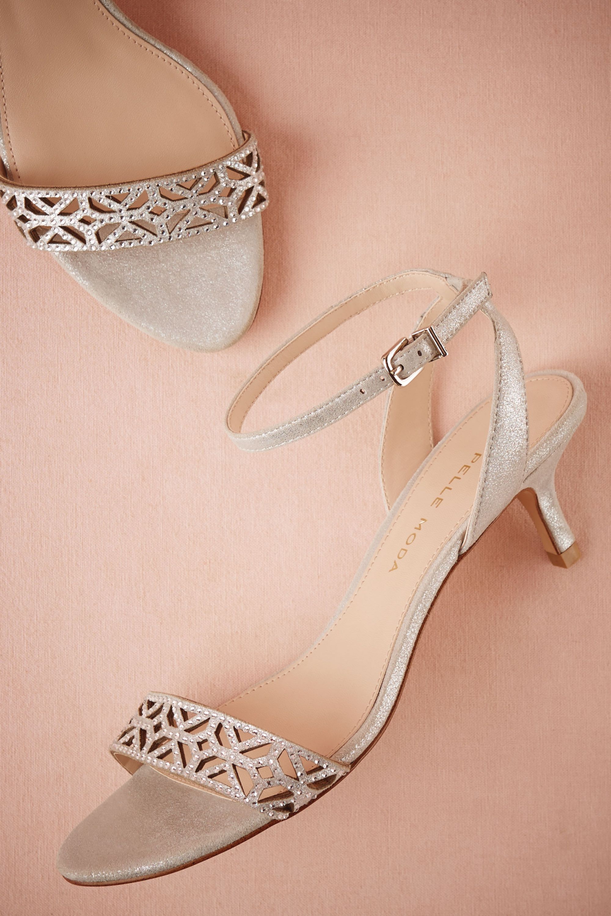 crystal kitten heel
