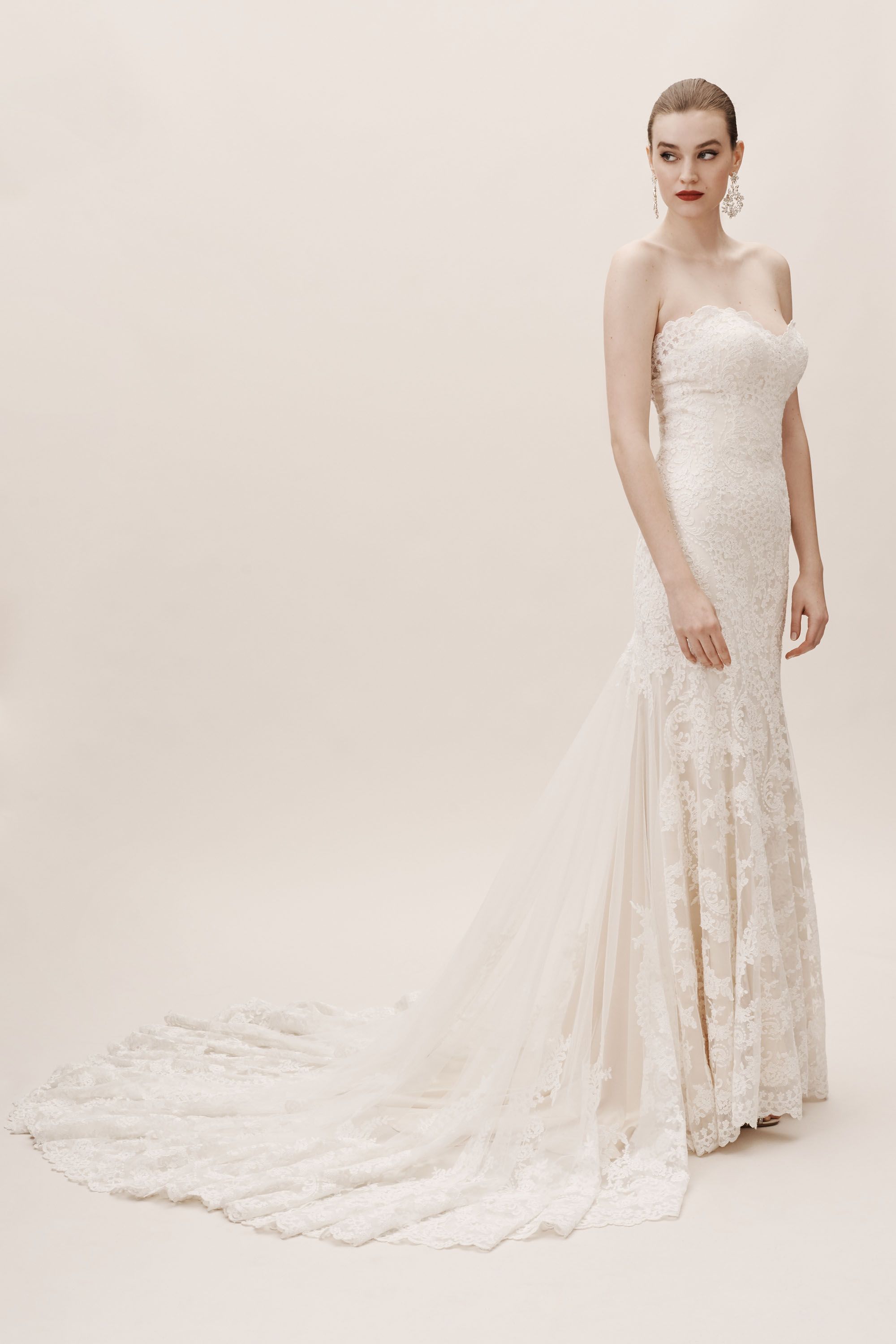 Leigh Gown Ivorycream In Bride Bhldn 