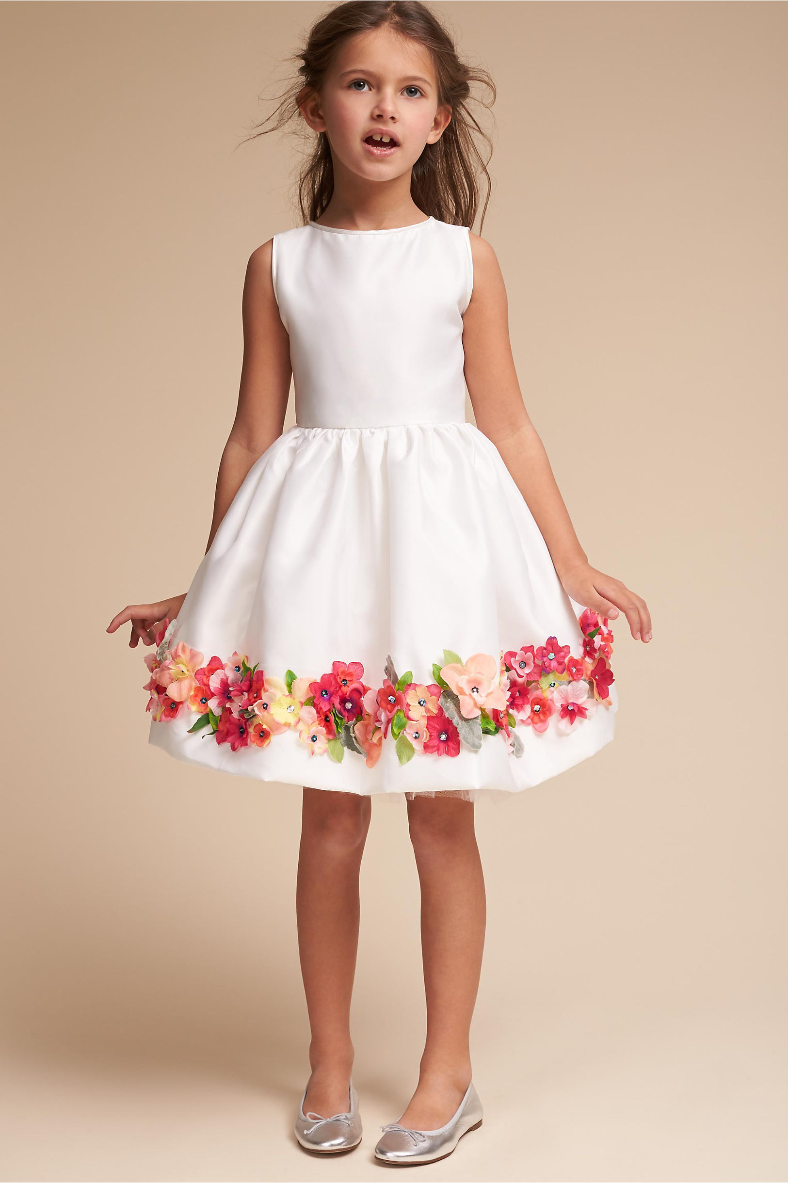 Flower Girl Dresses - Ivory &amp- White Flower Girls&-39- Dresses - BHLDN