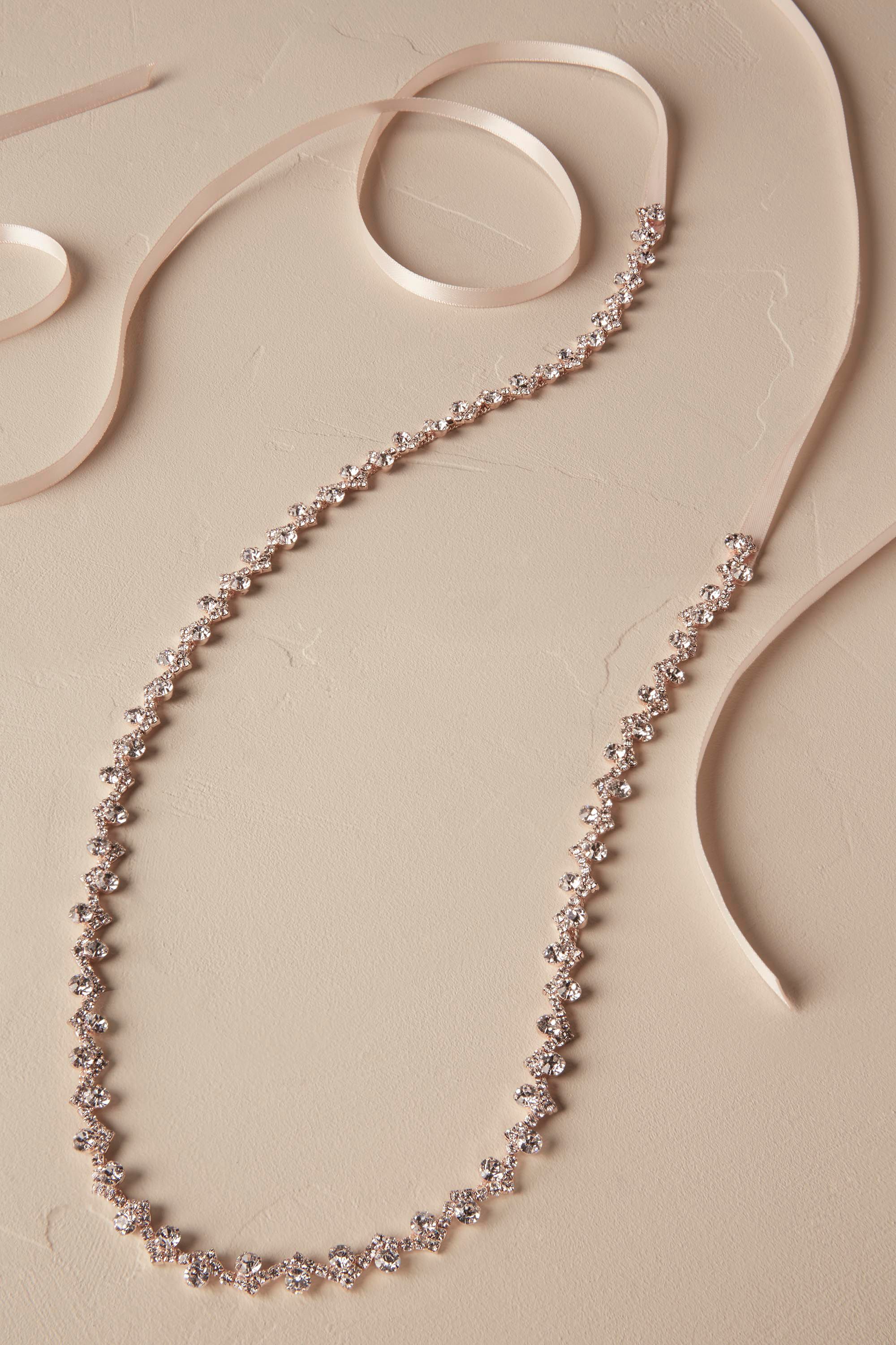 Wedding Bridal Sashes shop unique bridal sashes belts that fit any style bhldn priya crystal sash