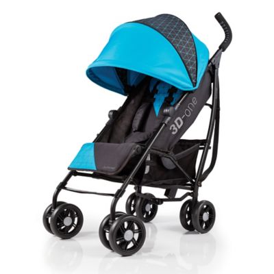 gt; Lightweight Strollers gt; Summer Infant® 3Done™ Convenience Stroller in Geometric Blue/Black 