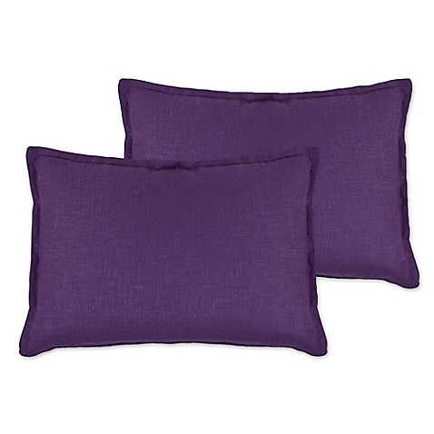 Buy Sherry Kline Hamilton Oblong Throw Pillows in Purple (Set of 2) from Bed Bath & Beyond