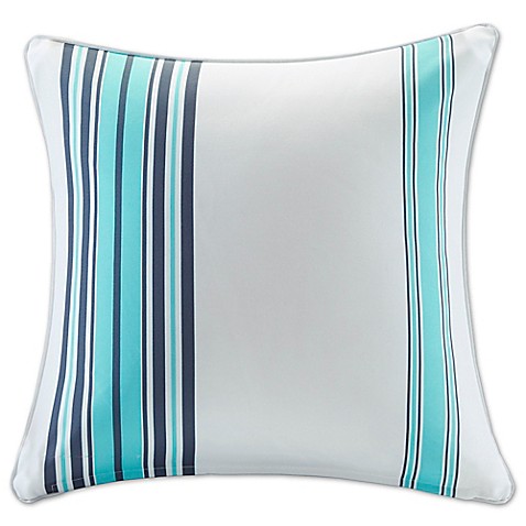 Buy Madison Park Newport 26-Inch Square Throw Pillow in Blue from Bed Bath & Beyond