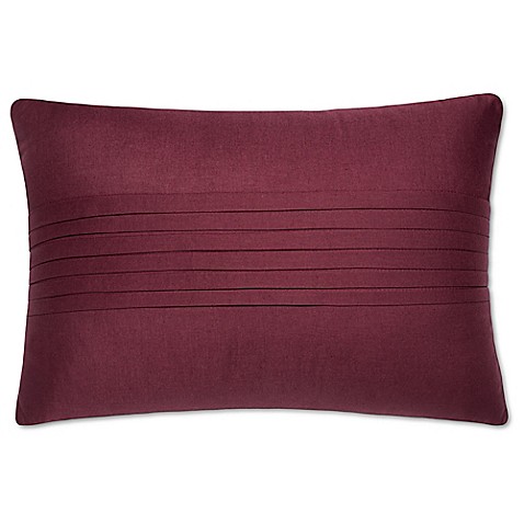 Buy Zanzibar Pintuck Oblong Throw Pillow in Red from Bed Bath & Beyond