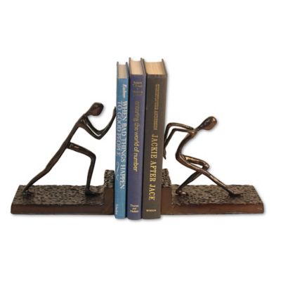 Danya B. Men Pushing Metal Bookends In Brown - Bed Bath & Beyond