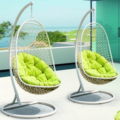 swing chair stand alone patio bed