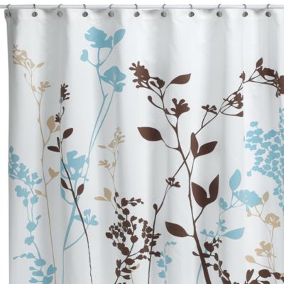 Navy Stripe Shower Curtain Purple Shower Curtain