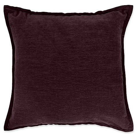 Buy Make-Your-Own-Pillow Sola Chenille Square Throw Pillow Cover in Purple from Bed Bath & Beyond