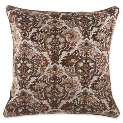 Renaissance Square Throw Pillow in Brown - Bed Bath & Beyond