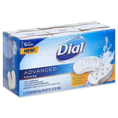 Dial® 6-Count 5 oz. Advanced Deodorant Bar Soap in Hydrofresh Scent