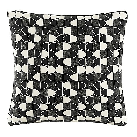 Buy Cloth & Company Semicircles Geometric Print Throw Pillow in Fashion Black from Bed Bath & Beyond