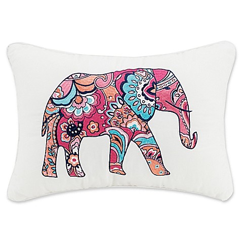 Buy Vera Bradley Elephant Oblong Throw Pillow from Bed Bath & Beyond