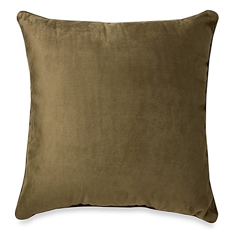Suede 20-Inch Square Throw Pillow - Bed Bath & Beyond