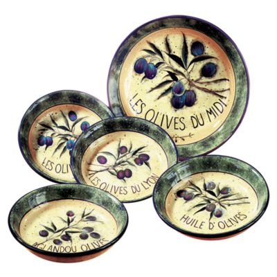 Buy Certified International Garden Olive 5-Piece Pasta Set ...