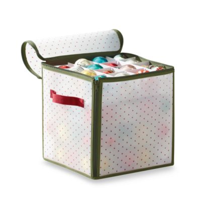 Real Simple® Holiday 64-Count Ornament Storage Box - Bed Bath &amp; Beyond