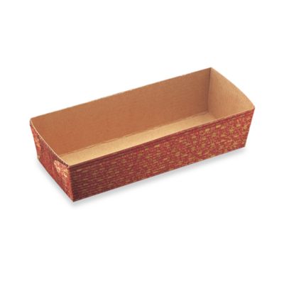 Buy Rectangular Loaf Paper Baking Pans in Red (Set of 6) from Bed Bath