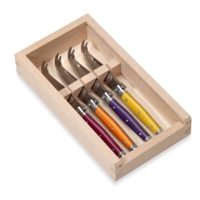 Knife Piece Laguiole with  in Cheese cheese Colored Box laguiole set  Set knife box Storage  4