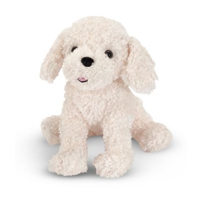 stuffed bichon dog