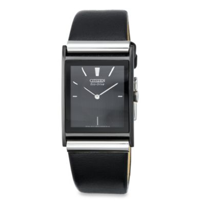 citizen eco drive black strap